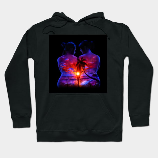 Tropical Paradise Shared Hoodie by UnderBlackLight